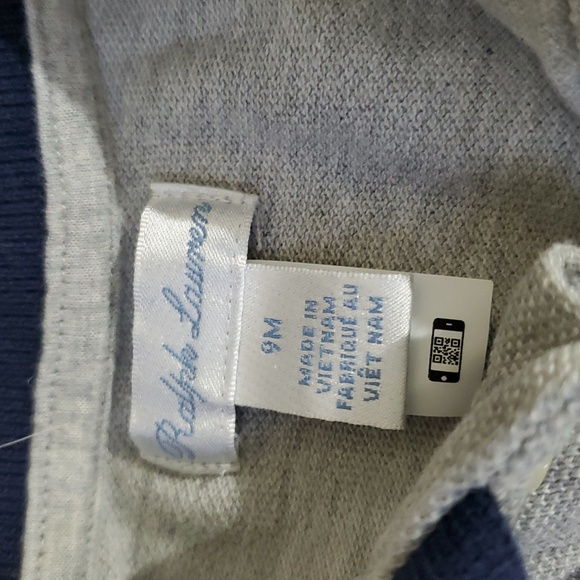 Ralph Lauren Polo Gray Knit Onsie - Picture 3 of 5